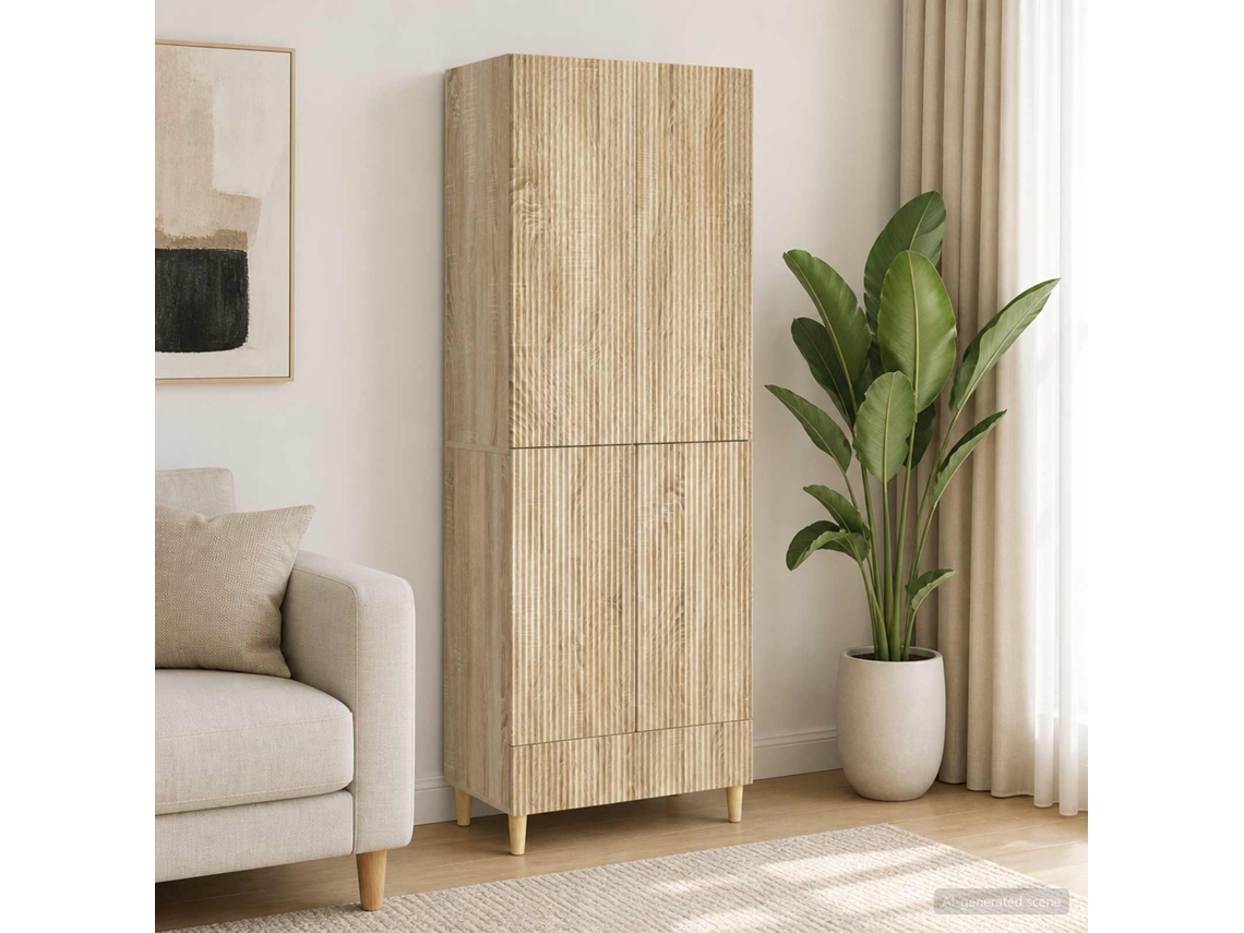 Vidaxl Conjunto De Gabinete 2 Pcs 66 X 34,5 X 95 Cm