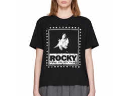 Rockinstone Rocky Movie Black Black Adult T-shirt Size:xxxl
