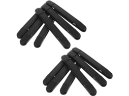 Conjunto De 12 Alças De Reposição Para Malas, Em Plástico Preto, Leves E Duráveis.