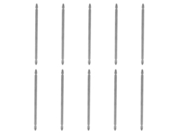 10pcs De Bits De Parafusadeira Elétrica Com Cabeça Cruzada S1/4, 200mm, 2 Cabeças