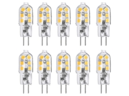 Lâmpadas Led G4 12 Volts Pacote Com 10 Substitui Lâmpadas Halógenas De 20 W Brilvibera