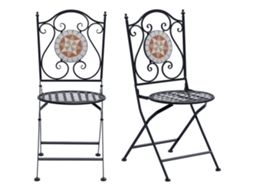 Conjunto de 2 Mesas de Cabeceira Suspensas com Gaveta e Prateleira 37x32x21cm Preto Brilhante BTFORUS