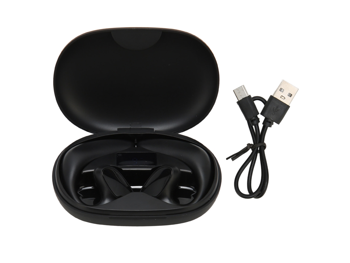 Fones de Ouvido Mali Tradutor Bluetooth, 144 Idiomas, Estéreo, Estojo de Carregamento, para Android e iOS, Preto