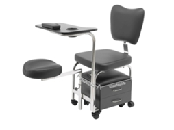 Cadeira De Pedicure, Descansos De Pã©s Ajustã¡veis, Design Durã¡vel, Preto Oem