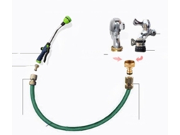 Bocal De Mangueira Jardim Alta Pressão, Feito Abs Resistente E Metal,