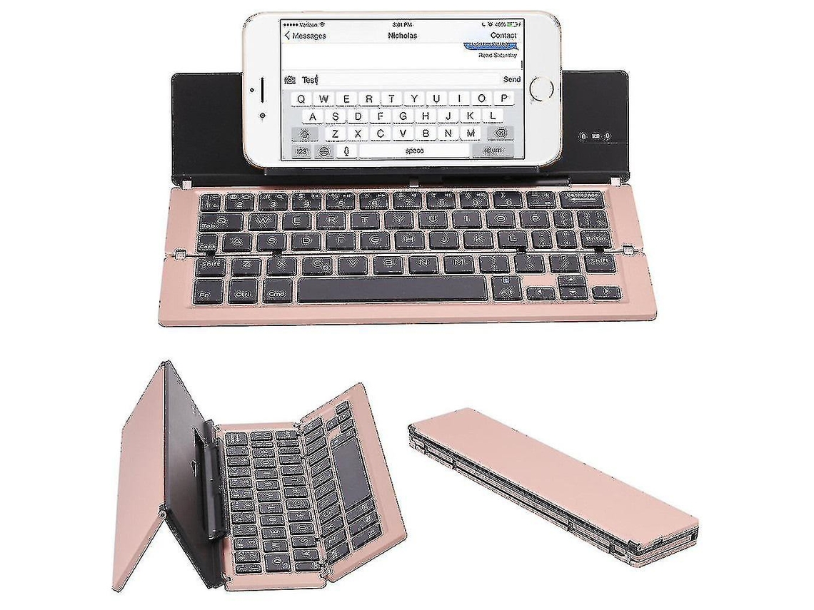 Teclado Sem Fio 3.0 Portátil De Liga De Alumínio Dobrável Teclado Bluetooth Para Tablet Pc Laptop Everley891 (custo De Compra)
