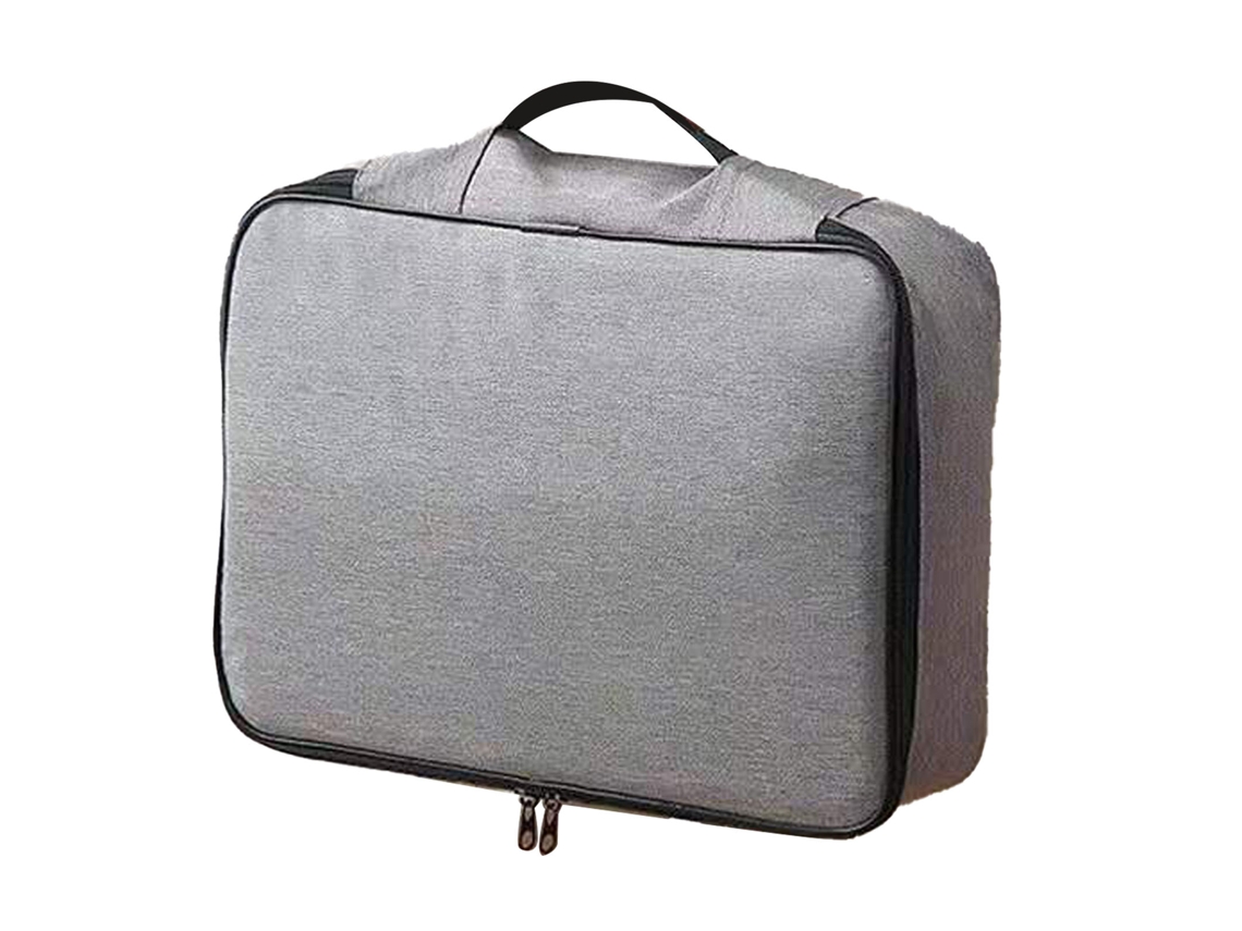 Bolsa de armazenamento de certificados Oxford com fechamento de código seguro multicamadas cinza S/MARCA