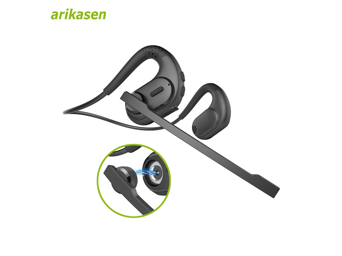 Fones de Ouvido MDUG Sem Fio com Visor Led, Cancelamento de Ruído, À prova D'água (azul)