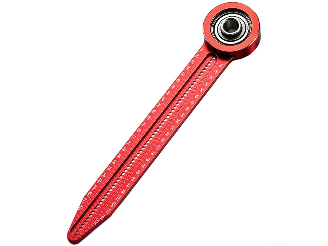 Compasso Alternativo De Alumínio Resistente Para Desenho Arcos E Círculos Em Madeira Ou Metal, Vermelho, 14cm 5, 5 Polegadas