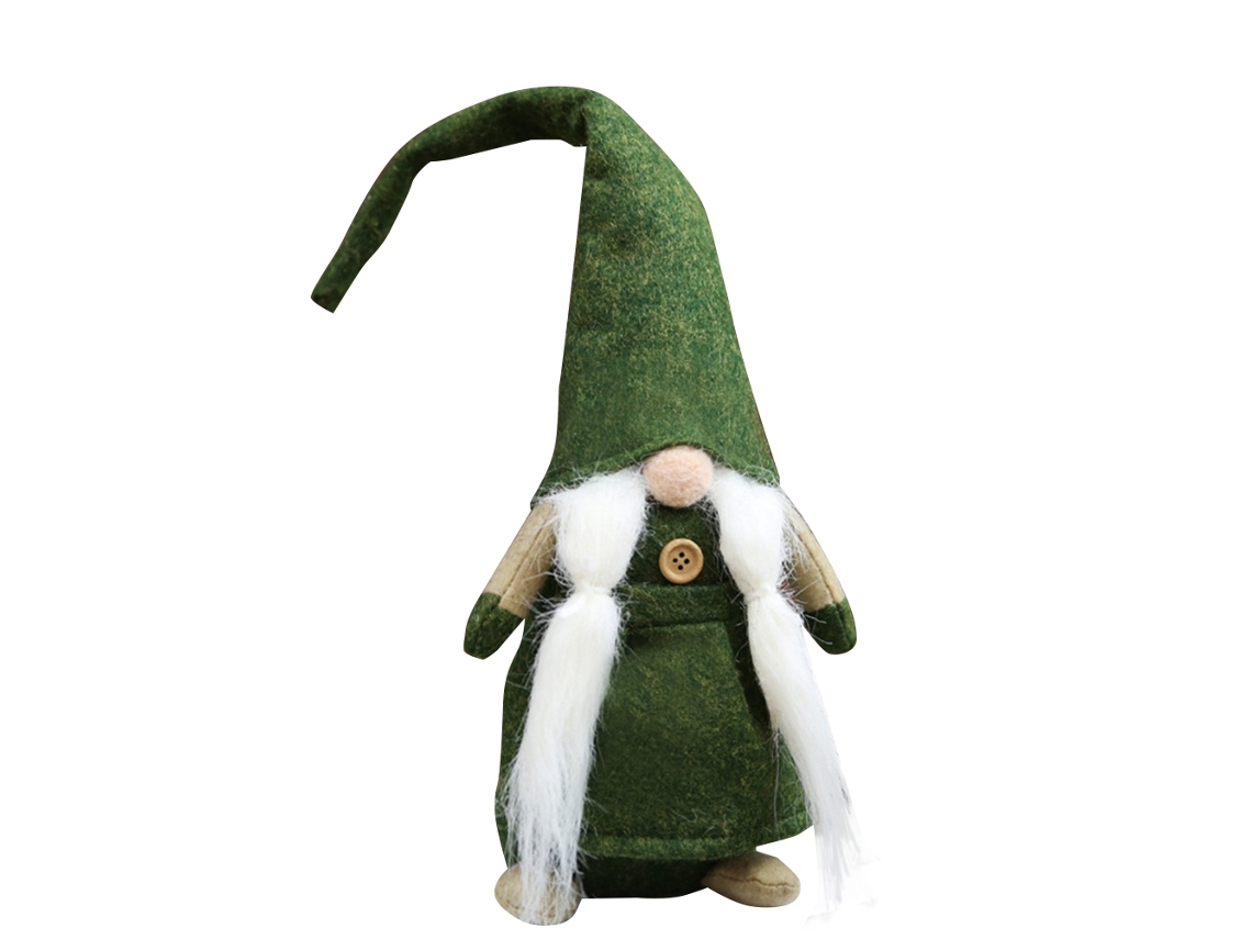 Boneca Natalina Decorativa Laxiscreed Em Verde Para Casa, Escritório E Comércio, Perfeita Para Festas E Decoração Natalícia