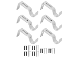 Suportes para Cortina (Conjunto de 6 peças, Ajustáveis)