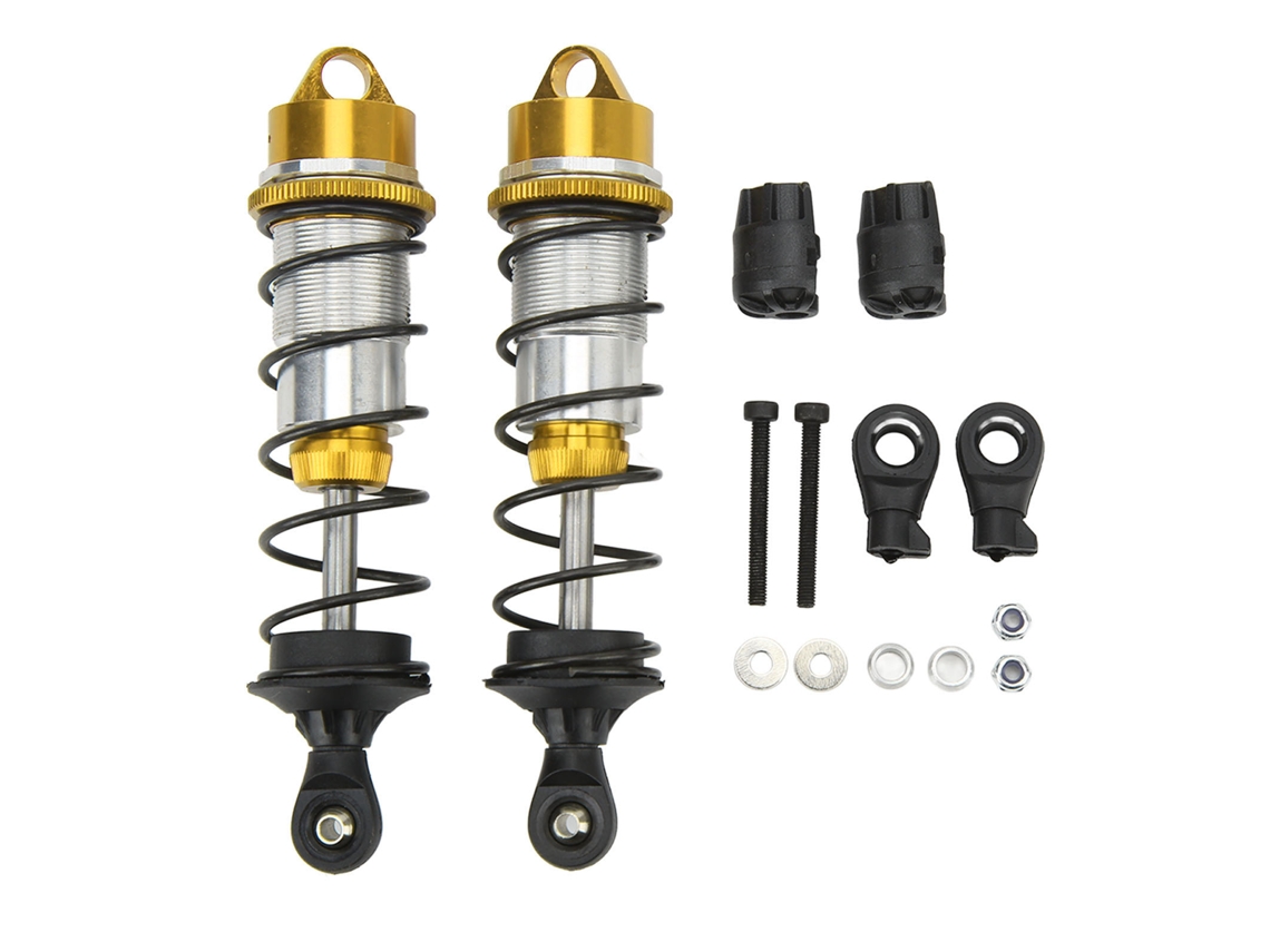 Mali amortecedor Dianteiro de Carro Rc de Liga de Alumínio com Alta Elasticidade para Arrma 1/7 1/8 Ouro 2 Peças