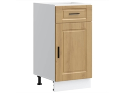 Kitchen Base Cabinet, Kitchen Base Cabinets Vidaxl Marrom Madeira Processada (n/a)