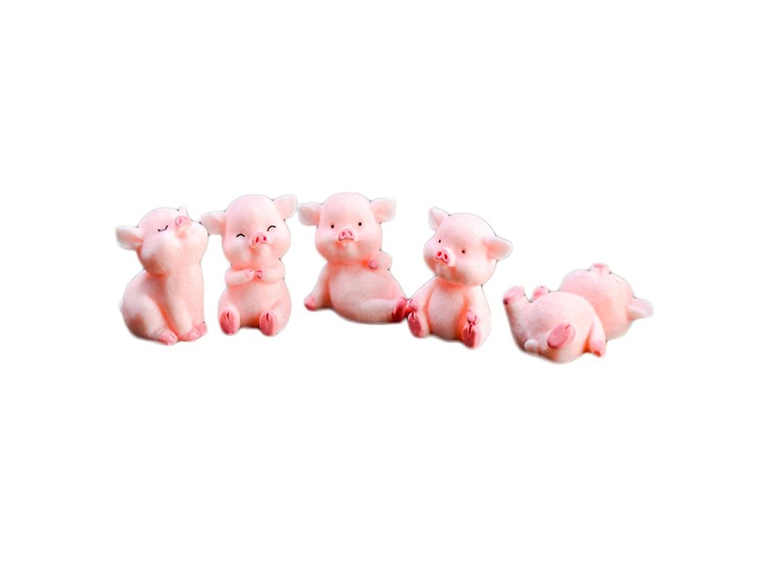 5pcs Mini Porco