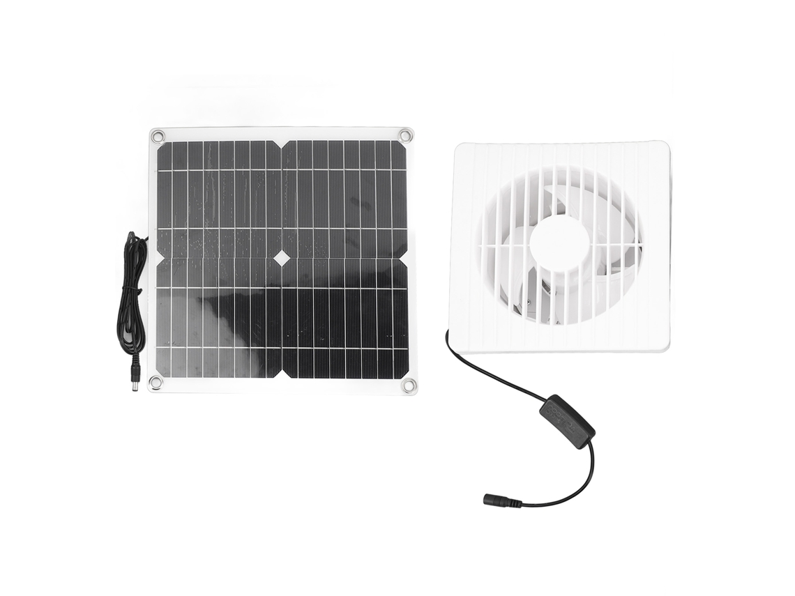 Ventilador Solar 12w para Estufa Galinha e Curral