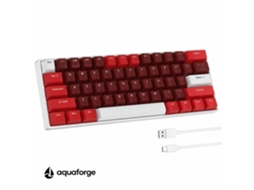 Teclado Mecânico Tri-modo Usb Rgb Switch Azul Branco