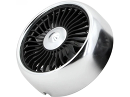 Ventilador De Carro Com Cabeça Dupla E Rotação 360 Graus, Alimentado Por Usb, Resfriamento Elétrico Portátil, 3 Velocidades