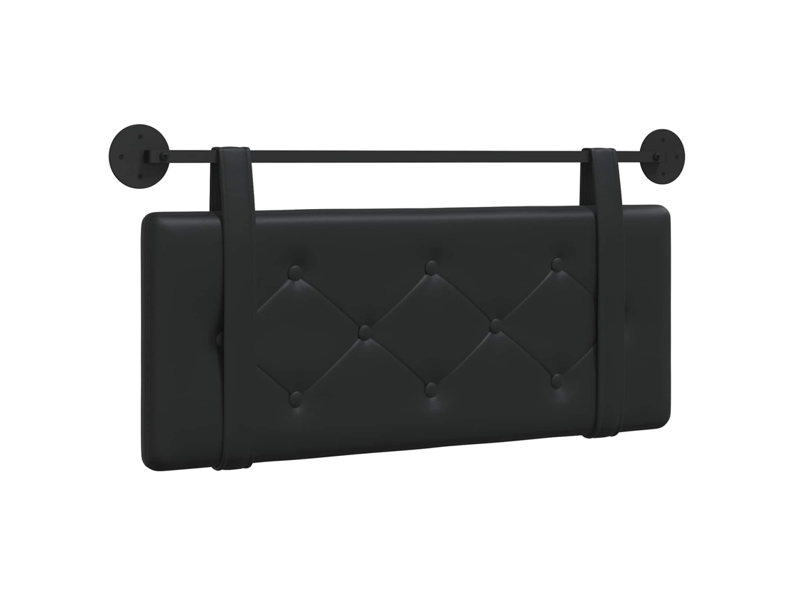 Conjunto 1 Cabeceira Vidaxl Preto Couro Sintético (110 X 55 X 5 Cm)