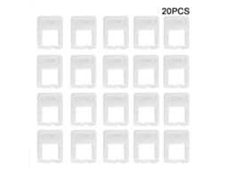 Conjunto de 20 peças de clipes niveladores de 2,5 mm, espaçadores de base, sistema de nivelamento para azulejos e paredes.