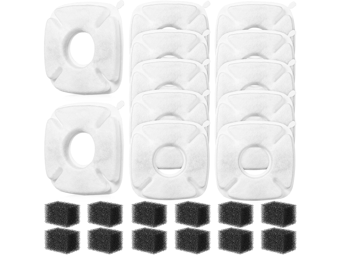 Conjunto Com 12 Filtros De Reposição Para Bebedouros Animais