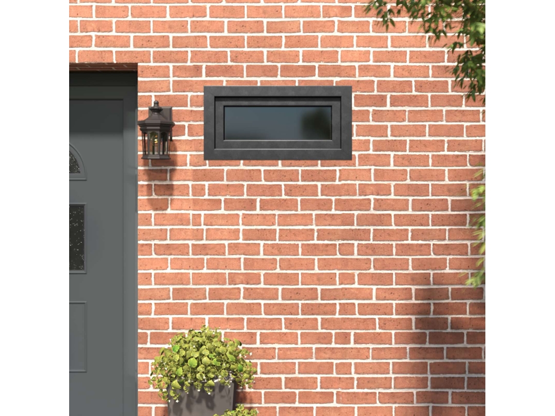 Vidaxl Janela De Porão Risor 80 X 40 Cm Pvc E Vidro