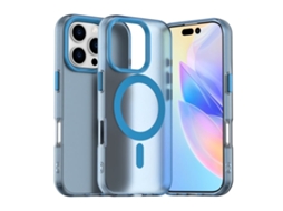 Capa Híbrida Para Iphone 16 Pro Max - Pc E Tpu Com Magsafe | Candy Design - Azul