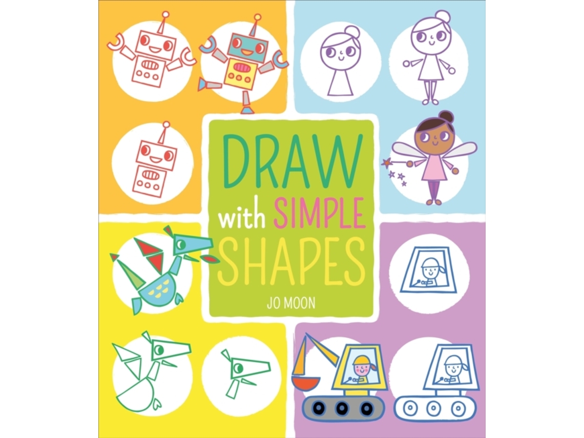 Livro Draw with Simple Shapes de Jo Moon (Inglês)