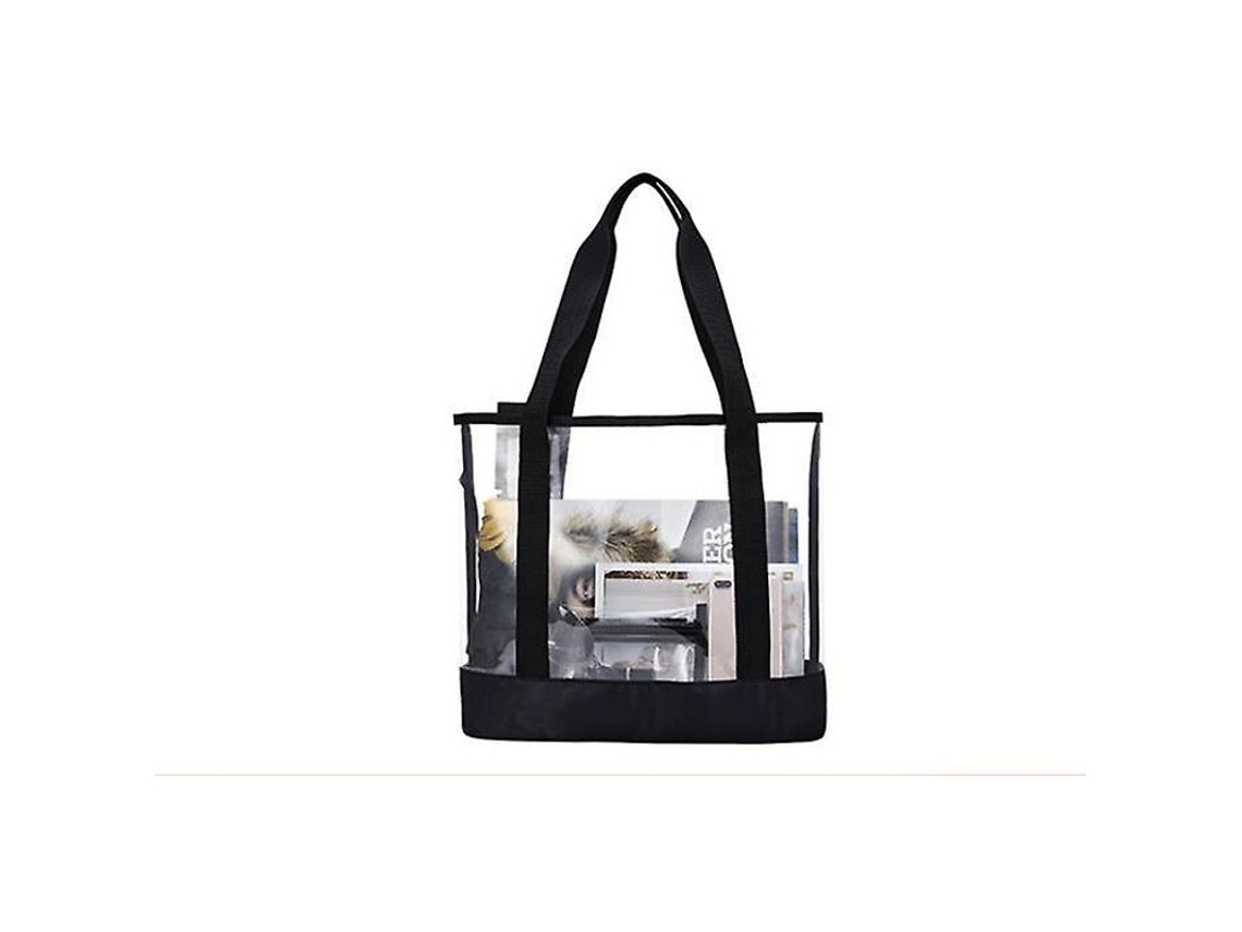 2026 bolsa Tote Transparente com Cremallera Aprobada para Trabalho Praia Estádio e Segurança