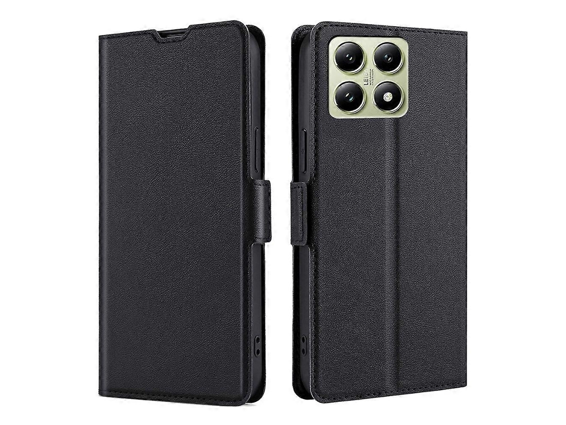 Capa De Couro Ultrafina Com Fecho Lateral E Aba Horizontal Para Xiaomi 17 Pro Max.