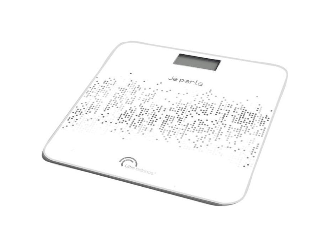 Balança Eletrônica Falante Little Balance 180 Kg/100 G, Preta AQUAFORGE