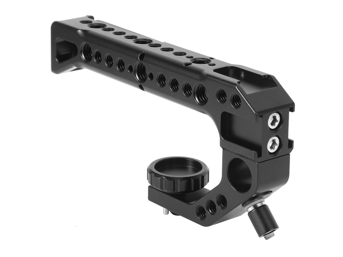 Universal Camera Lifting Handle Aluminium Alloy With 4 Cold Shoe Mount 1/4 3/8 Inch Screw Hole LAXISCREED