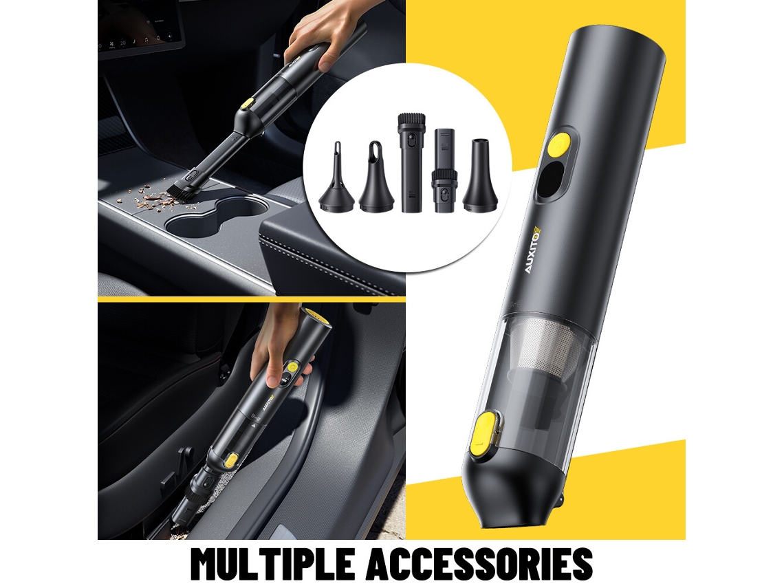 Aspirador de Pó Automotivo 4 em 1, Soprador de Ar, Sem Fio, Portátil, Recarregável, Mini SUNNY SPACES