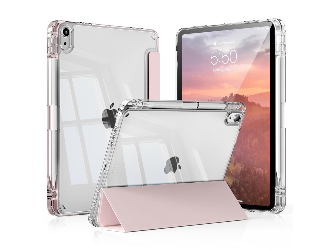 Elysve Capa Protetora Para Ipad 2022, 10,9 Polegadas, Com Compartimento Para Caneta, Capas, Tpu Ultrafinas, Rosa
