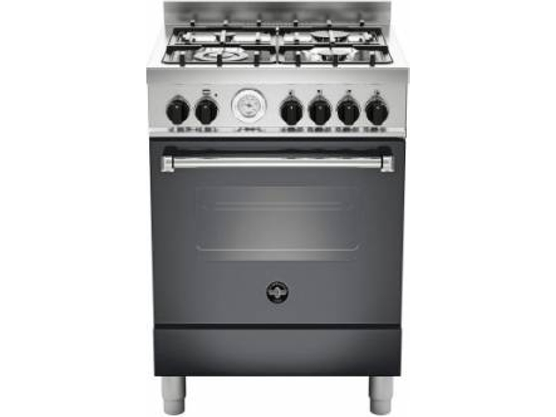 Fogão LA GERMANIA AMN664GNET (56 L - Gás Butano-Propano - Preto)