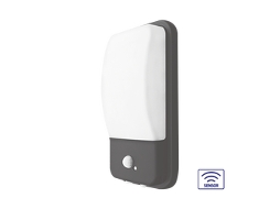 Walls-B3 Luz de Parede de Parede 20W 3000K Cinza Ip65 com Detector BRAYTRON