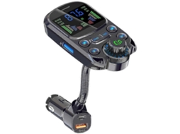 Transmissor Fm Bluetooth 5.3 Veicular, Mp3, Visor Lcd
