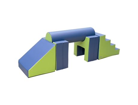 Set figuras nº5 (escalera, 2 asientos, cilindro y rampa)