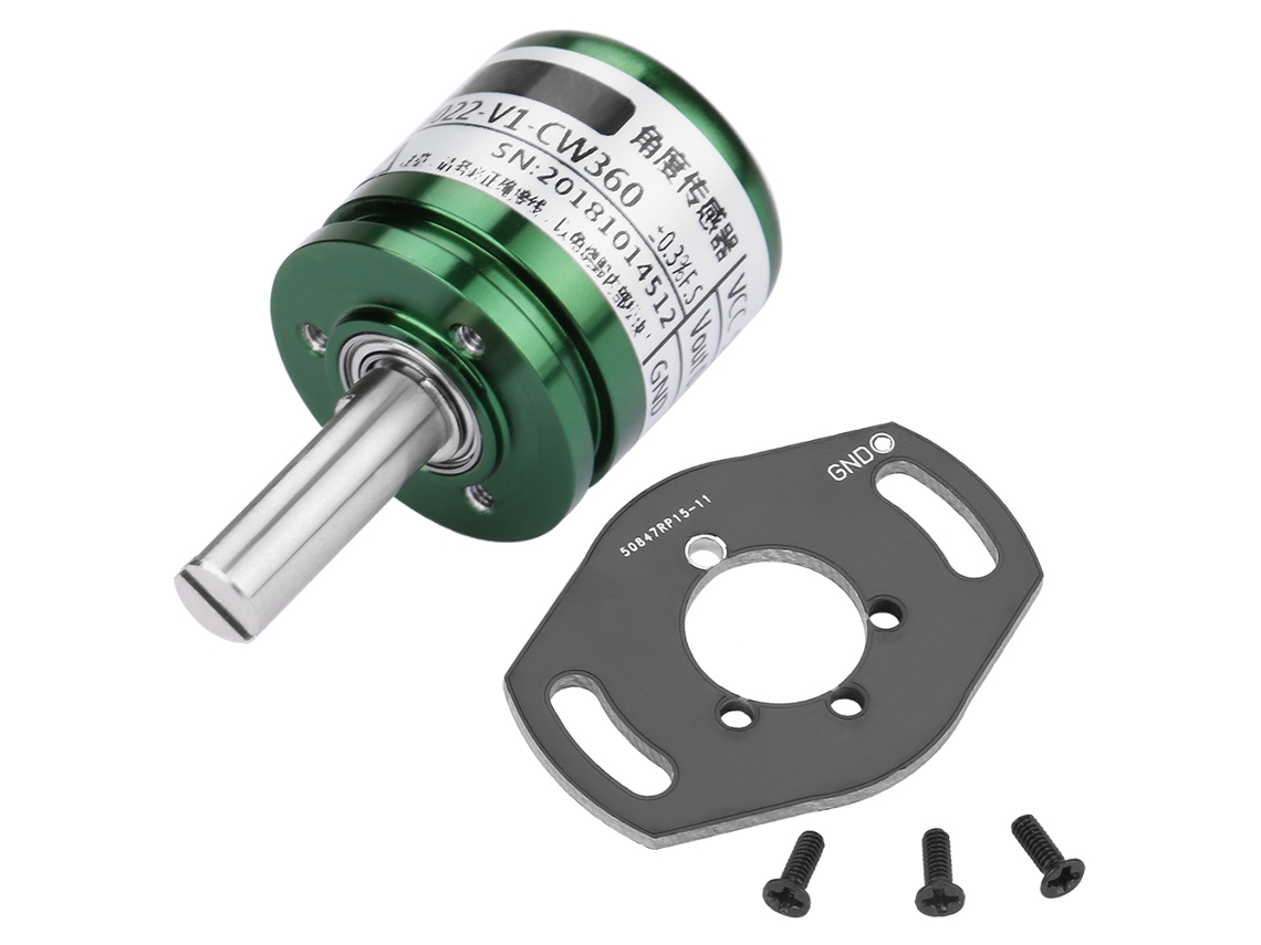 Sensor de Ângulo Rotatório Hall 0,088° 0 360 Graus Saída 0 5v Elemento Sensível 12bit