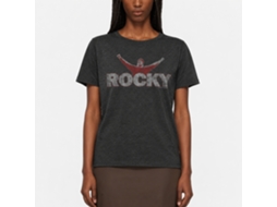 Rockinstone Rocky Movie It's Rocky Heather Black Adult T-shirt Size:xxl