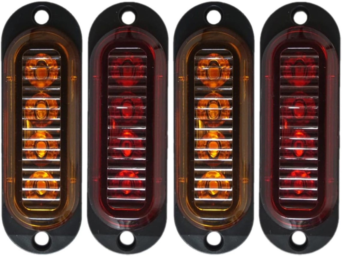 Luzes De Sinalização Lateral De Led Para Reboque, Conjunto De 4 Peças, 4 Leds