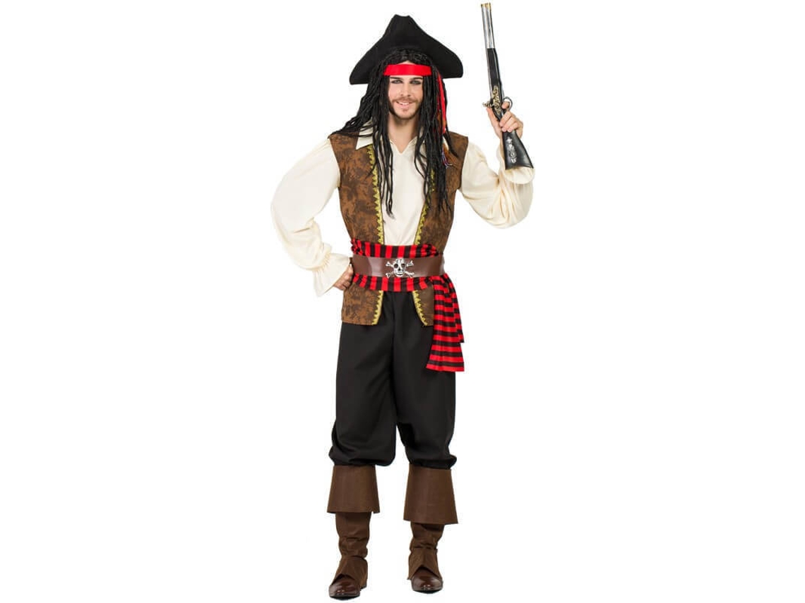 Fato de Homem DISFRAZZES Pirata Castanho (Tam: S)