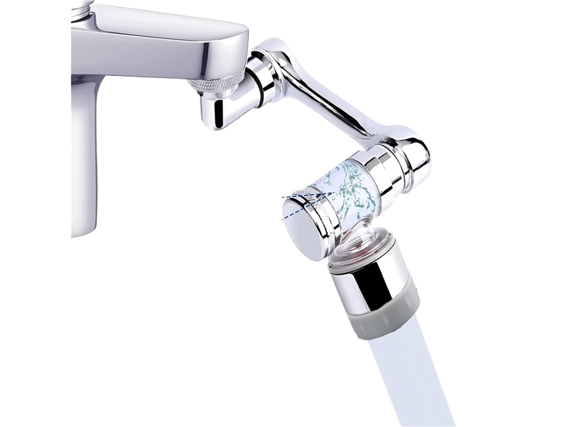 Extensor De Torneira Filtrada Com Rotação 1080°, 2 Modos, Arejador