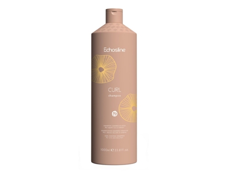 Shampoo profissional para realçar cachos, 1000ml, para cabelos cacheados e ondulados Echosline