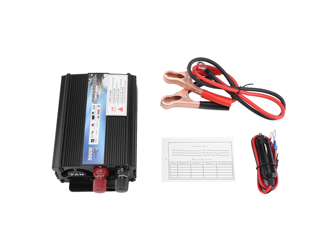 Inversor Solar Laxiscreed 12v Para 220v, Potência De 500w, Conversor De Alta Performance