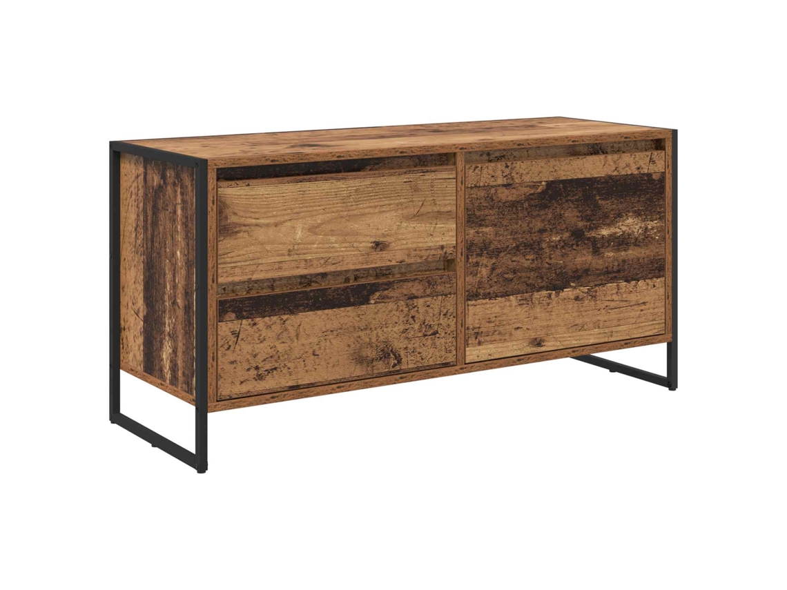 Móvel para TV com gaveta em madeira antiga 100x36x49,5 cm MAISON EXCLUSIVE