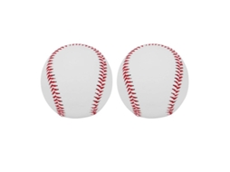 2 Pelotas De Béisbol De Cuero Pu Suave Para Entrenamiento Y Autógrafos Adultos Adolescentes