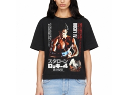 Rockinstone Rocky Movie Japanese Poster Black Adult T-shirt Size:xl