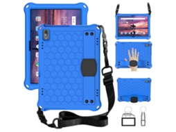 Capa Protetora Plana Com Design Em Favo De Mel Em Eva + Pc, Com Quatro Cantos Reforçados E Alça Integrada Para Lenovo Tab 4 10 Tb-x304f/n (preto + Pre