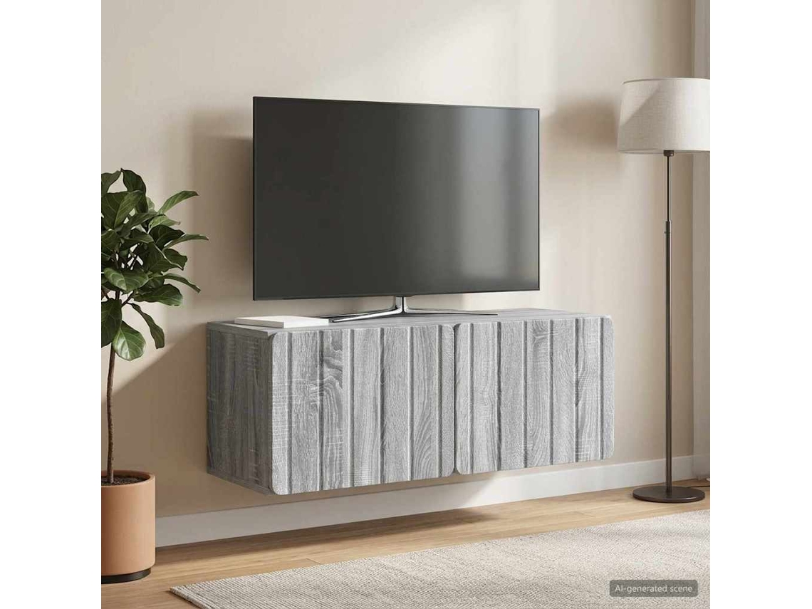 Vidaxl Gabinete de Tv de Parede Sonoma Cinzento 78,5 X 31 X 30 Cm