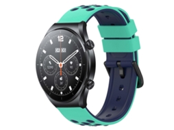 Pulseira De Silicone Poroso Bicolor De 22 Mm Para Xiaomi Mi Watch S1 Pro